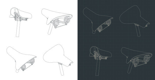 复古自行车鞍图图片下载
