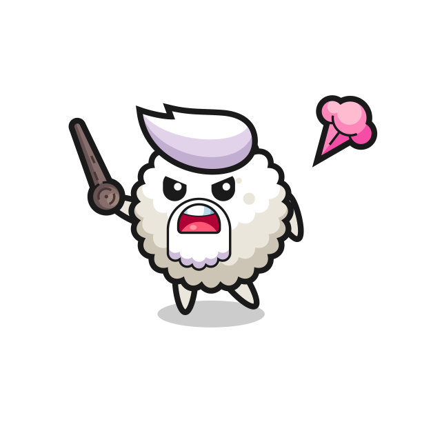 可爱的饭团爷爷生气了图片下载