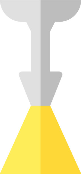 和标志吊灯的平面风格图标完美图片下载