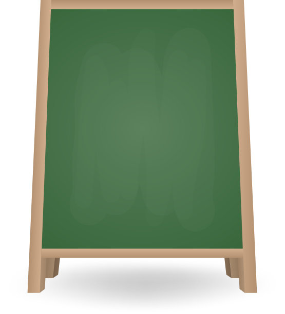 现实的空白黑板a框架站街图片下载