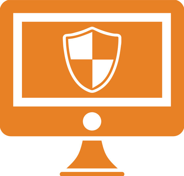 电脑显示器安全防火墙屏蔽图标图片下载