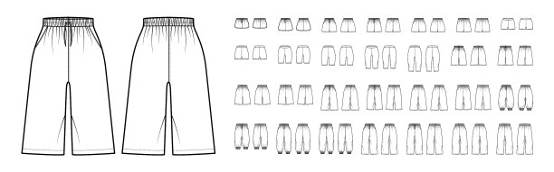 一套短裤运动短裤技术裤图片下载