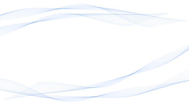 背景。舒缓的蓝色平滑曲线框架设计像清风。向量图片下载