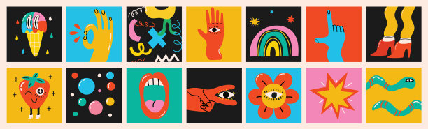 大套不同颜色的图片下载