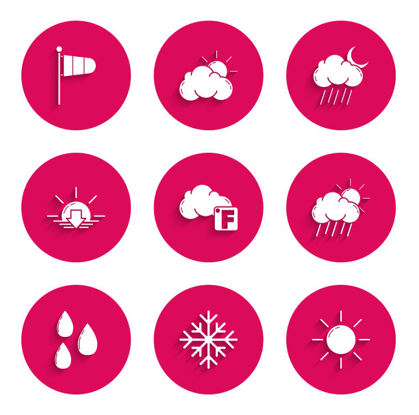 集华氏云，雪花太阳云图片下载