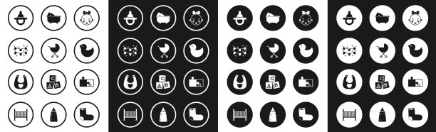 设置快乐小女孩头婴儿车图片下载