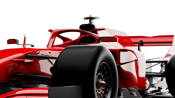 通用赛车(赛车)原型，逼真的渲染，隔离在白色上图片下载