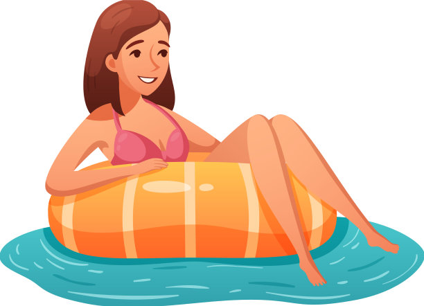 女人浮动图标图片下载