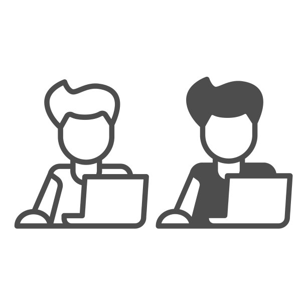 用笔记本电脑和鼠标的自由职业者程序员图片下载