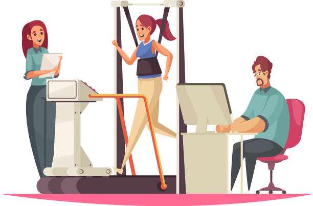 理疗卡通组成图片下载