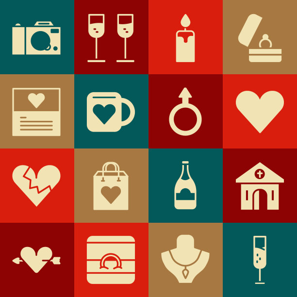 设香槟杯的教堂建筑心图片下载