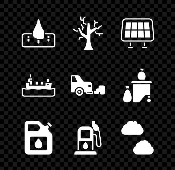 集毁林枯树太阳能图片下载