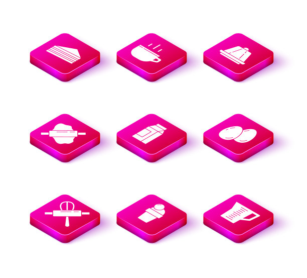 设置厨房搅拌器和擀面杖冰淇淋图片下载