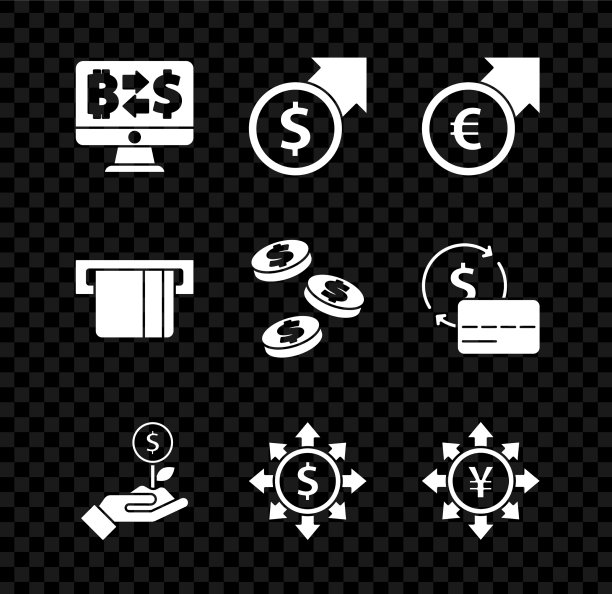 设置加密货币交易金融增长和图片下载