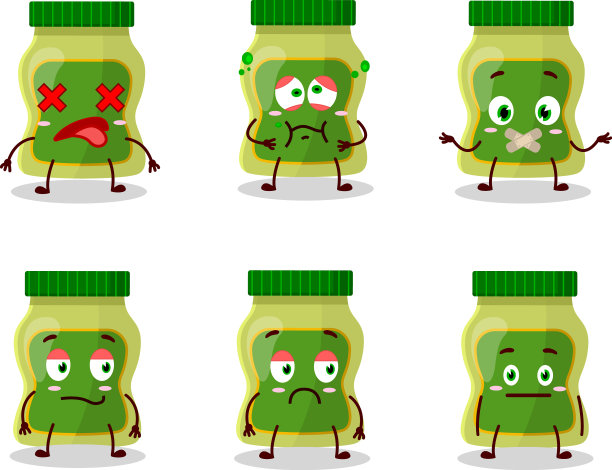 芥末卡通人物，没有表情图片下载