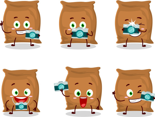 摄影师专业表情包与面粉袋图片下载