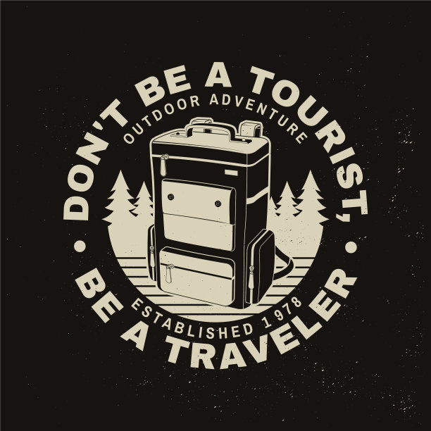 不要做一个游客，做一个户外旅行者图片下载