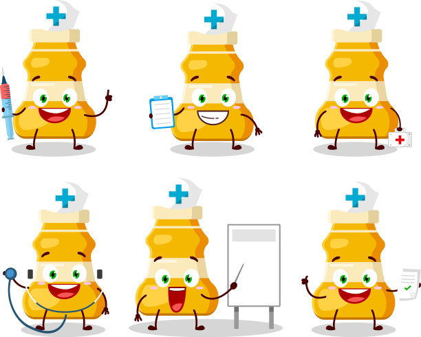 医生专业表情与咖喱酱图片下载