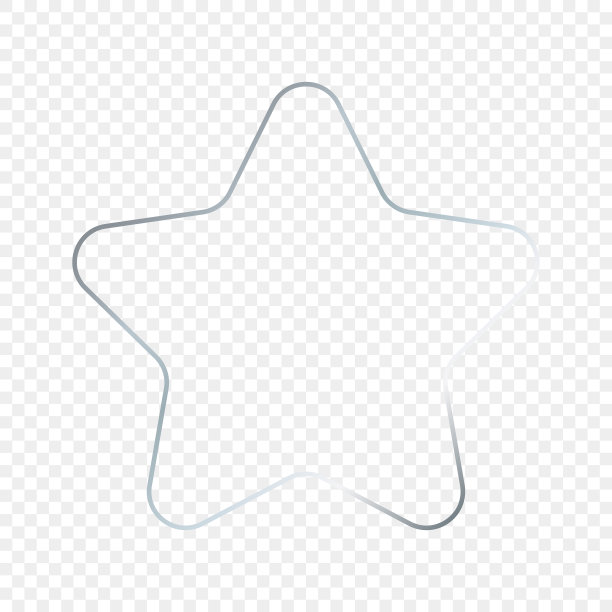 银色发光圆形星形框架图片下载