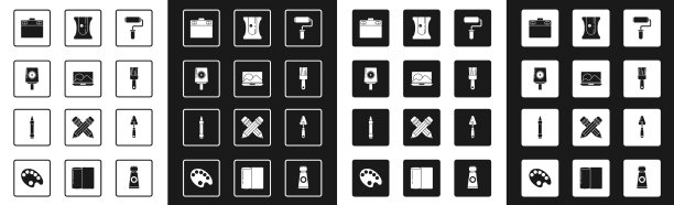 设置油漆辊刷笔记本电脑喷雾罐喷嘴图片下载