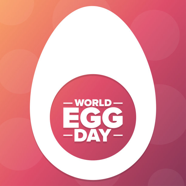 世界蛋日。节日的概念。模板背景，旗帜，卡片，海报与文字题词。向量EPS10插图。图片下载