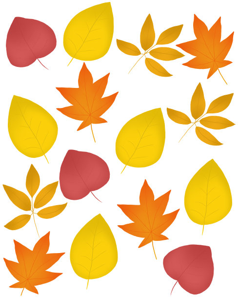 21、秋你好，秋叶平，彩叶孤集秋元素秋假日黄叶黄图片下载