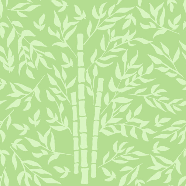 竹叶轮廓图案图片下载