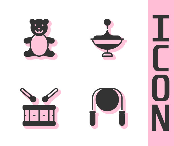 套用跳绳泰迪熊毛绒玩具鼓图片下载