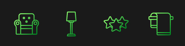 设行星级扶手椅、台灯及图片下载