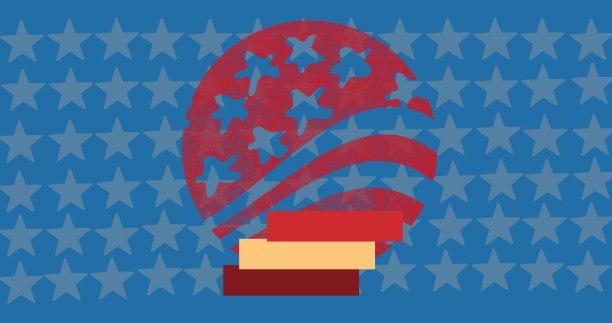 星星和横幅与复制空间对多个星星在蓝色背景图片下载