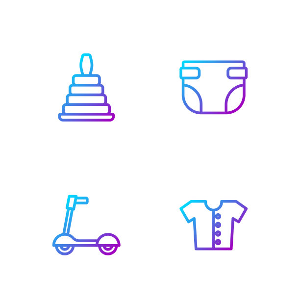 套线婴儿t恤滚轮滑板车金字塔玩具图片下载