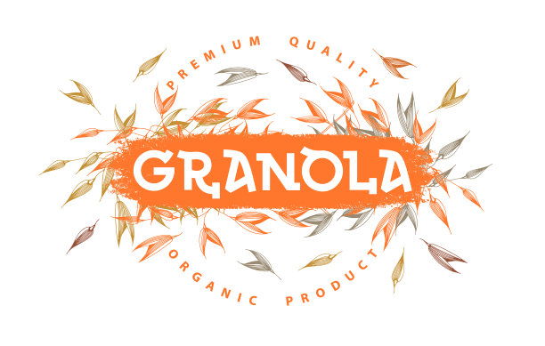 格兰诺拉标志模板有机产品图片下载