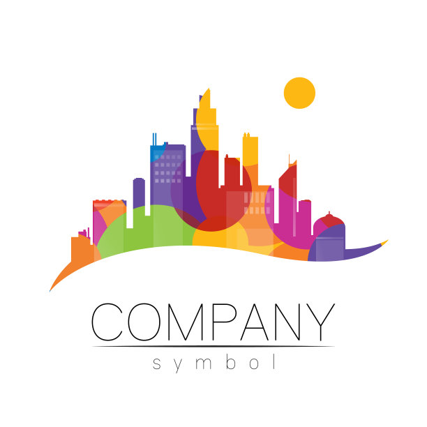 公司标志，城市，城镇图标的品牌图片下载