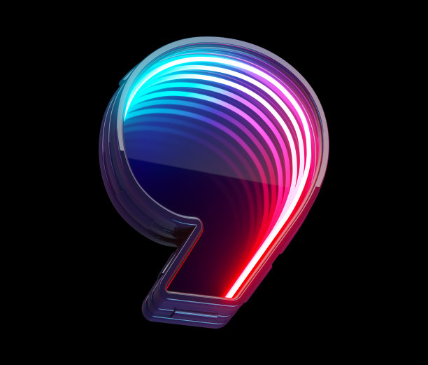 无限灯光霓虹灯字体。图片下载