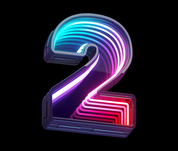 无限灯光霓虹灯字体。图片下载