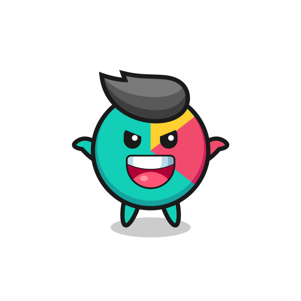 可爱的图表做着吓人的手势图片下载