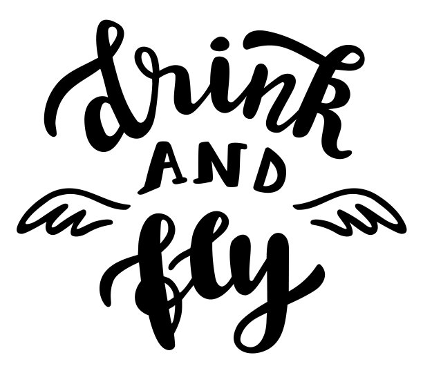 饮料和飞行有趣的万圣节派对季节引用手写的标志图标。向量短语元素的邀请，日历，组织者，卡片，横幅，海报，杯子，剪贴簿，枕套图片下载