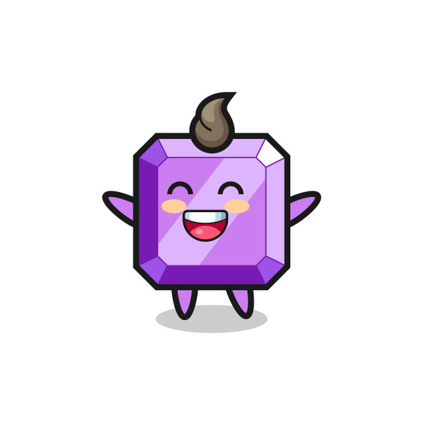 快乐宝贝紫宝石卡通人物图片下载