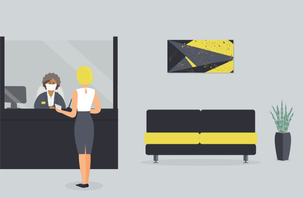 病毒流行期间，银行营业图片下载