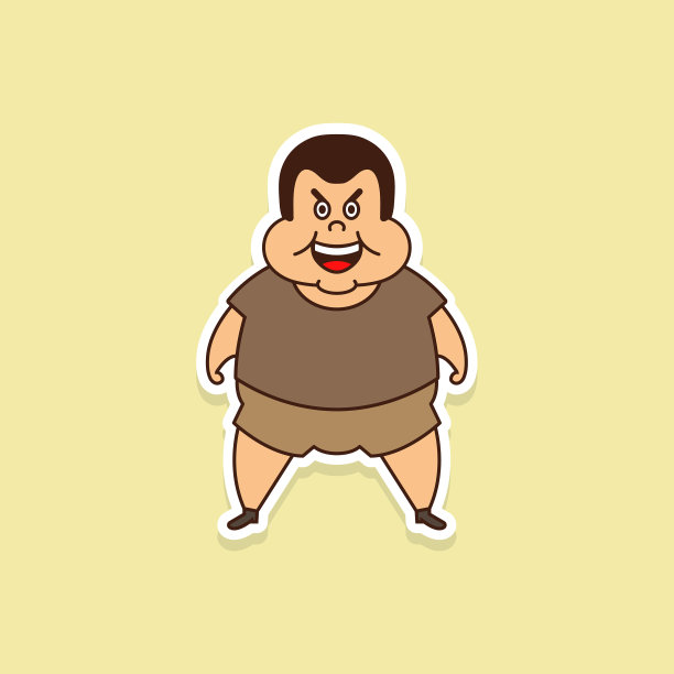 胖人贴纸图片下载
