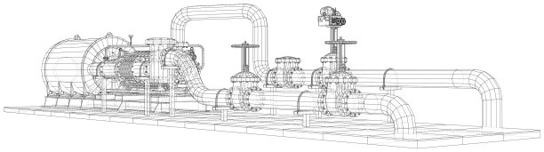 工业设备泵线架eps10图片下载