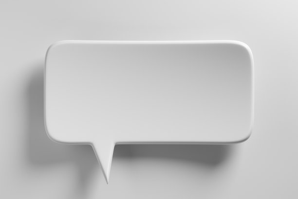 白色背景上的白色气泡。图片下载