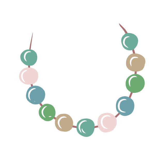 珠子串在线上，花环图片下载