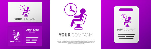 标志类型的人在候机楼的图标图片下载