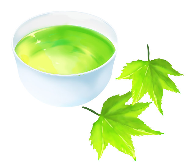 日本枫叶和日本茶图片下载