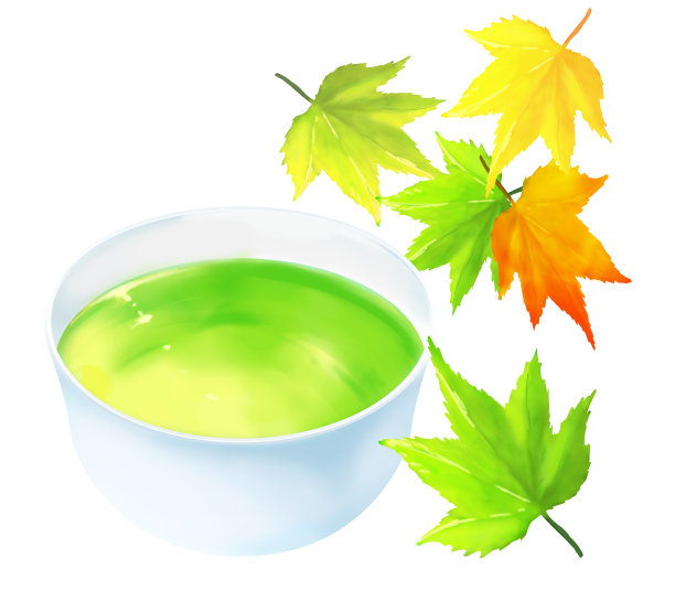 日本枫叶和日本茶图片下载