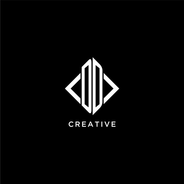 首字母字母与菱形标志设计图片下载