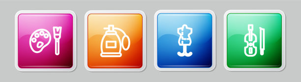 用调色板香水设置线条画笔图片下载