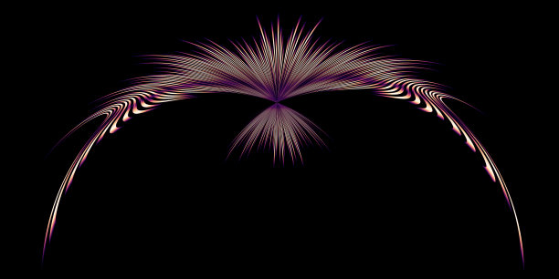 抽象光曲线动态流动的线波无图案的3D插图图片下载