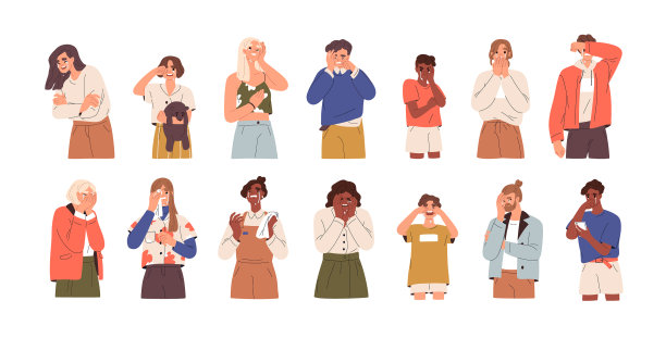 一群伤心难过的人哭着哭着图片下载